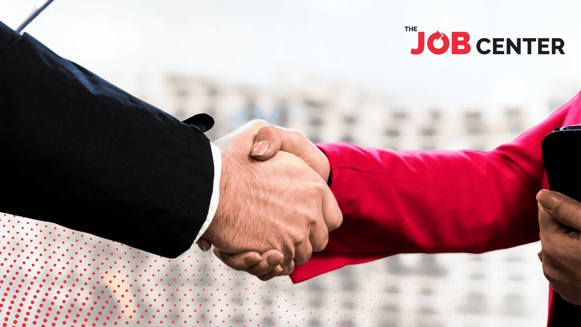 Closeup of a handshake between an employer and employee